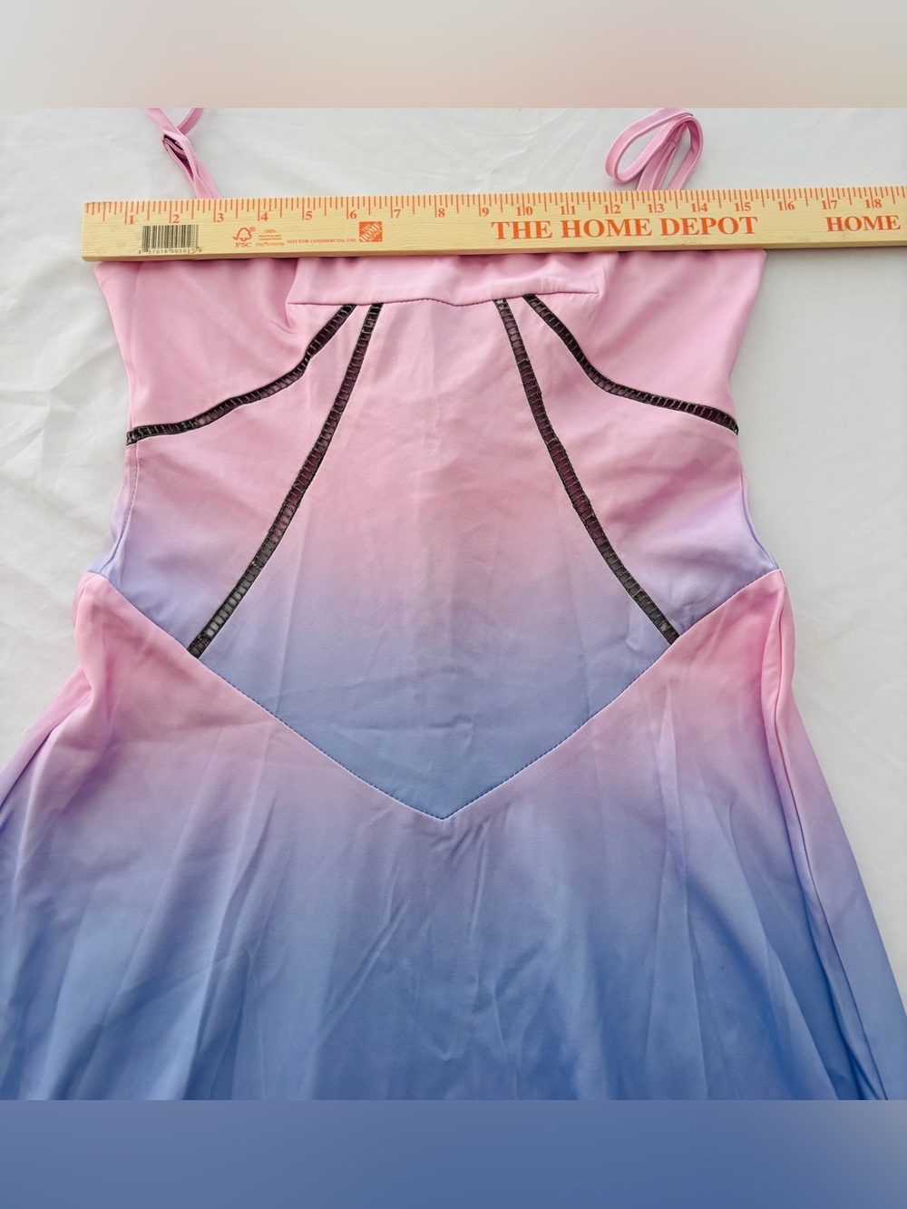House of CB Purple Ombré Dress Lace Up Maxi Dress Women’s Medium - Picture 6 of 8